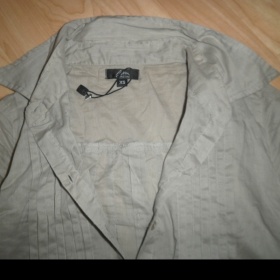 Béžovošedá dlouhá košile zn. Ann Christine XS-S