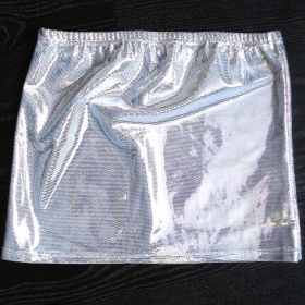 Stříbrná minisukýnka-Bo