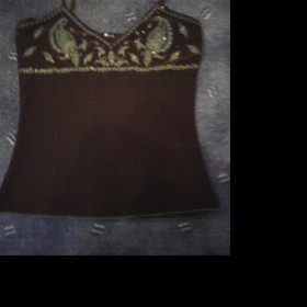 Hnědé tílko Orsay