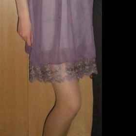 Fialové šaty Japan style