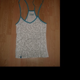 Bílé tílko za krk na šněrování zn.Loap