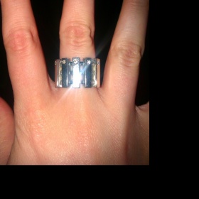 Stříbrný prstýnek Storm s kamínky