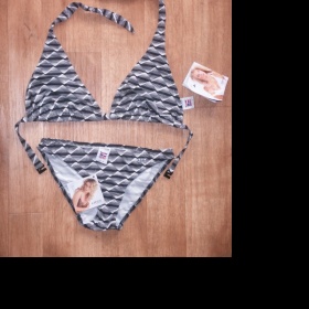 Proužkované černobílé plavky Litex (66036 a 66035) - foto č. 1