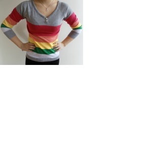 Barevný pruhovaný svetřík Japan