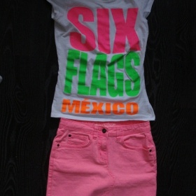 Růžová minisukně-S