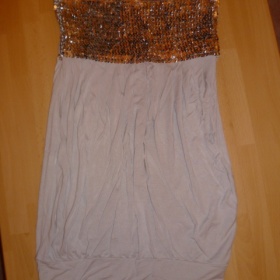 Béžový top bez ramínek zn. New Yorker - foto č. 1