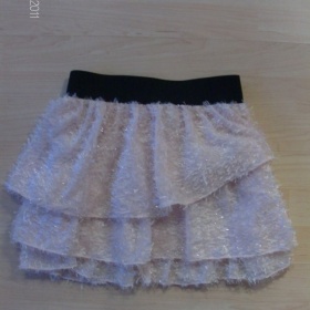 H&M - sukýnka s volánky sv.růžová