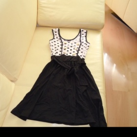 Šaty Fishbone růžovo černé