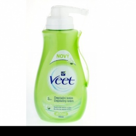 Veet depilační krém pro suchou pokožku s pumpičkou a stěrkou