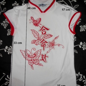 Bílo-červené tričko, zn.Sophie