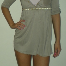 Šedobéžové triko HM