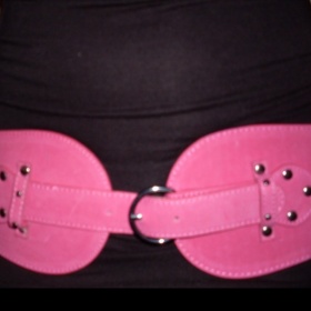 Široký růžový pásek Oodji