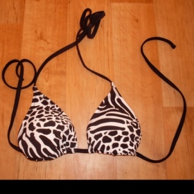 Černobílé zebrované bikiny NY - foto č. 1