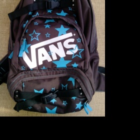 Batoh Vans hnědý s modrýma hvězdičkama