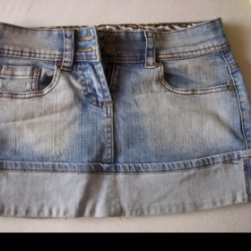 Riflová minisukně New Yorker