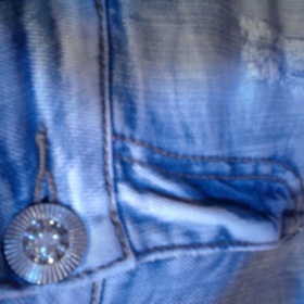 Modré jeans - foto č. 1