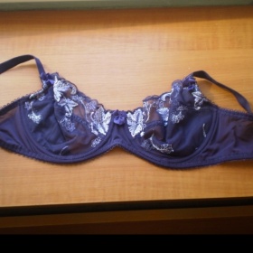 Fialová podprsenka Miriale 75D + kalhotky