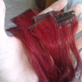 Růžové clip in pásky