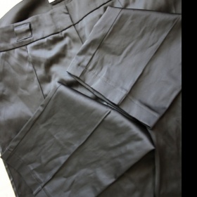 Lesklé černé kalhoty Orsay