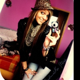 Gepardí klobouk + šátek/šál