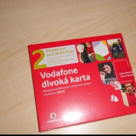 Předplacená Vodafone karta s kreditem - foto č. 1