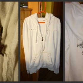 Semišová mikina bílá zn.Takko