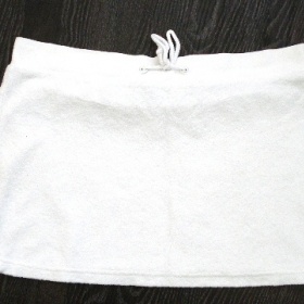Bílá froté sukně-M