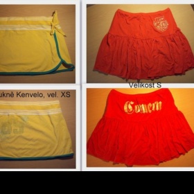 Žlutá sukně Kenvelo a červená Redial Diamond - foto č. 1
