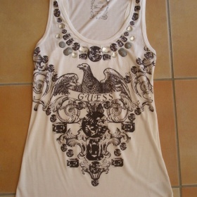 Tělová/nude tunika zn. Guess