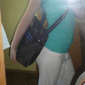 Hnědá crossbody velká sportovní