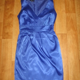 Nebesky modré pouzdrové šaty Oodji - foto č. 1