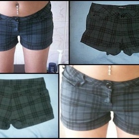 Šortky New Yorker proužkované černo-šedé - foto č. 1