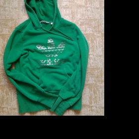 Zelená klokanka se stříbrným potiskem Adidas