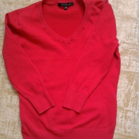 Červený svetr s 3/4 rukávem Gate