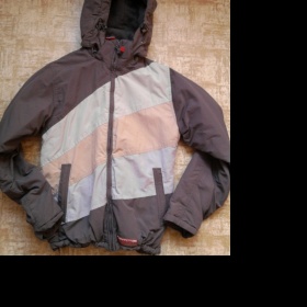 Khaki bunda s pruhy značky SAM - foto č. 1