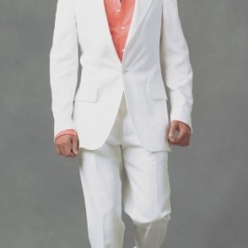Pánský oblek-bílý - foto č. 1