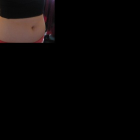 Černý top bez ramínek