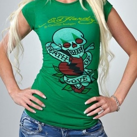 Zelené tričko Ed Hardy - foto č. 1