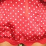 Červený prádlový top s bílými puntíky a krajkou Amisu - foto č. 2