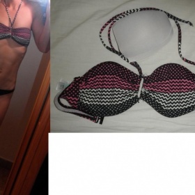 Vrchní díl plavek barevný Primark vycpávky uzavřený styl XS