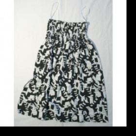 Bílo-černé šatky Nikita