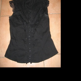 Černá krajková košile Orsay - foto č. 1