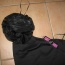 Černé bandeau šaty Rare na jedno rameno s květinou Asos - foto č. 2