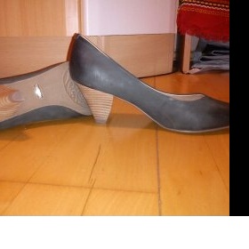 Černé kožené lodičky 5th Avenue