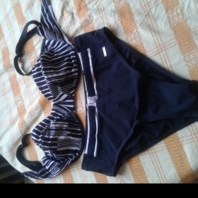 Černobílé Timo plavky