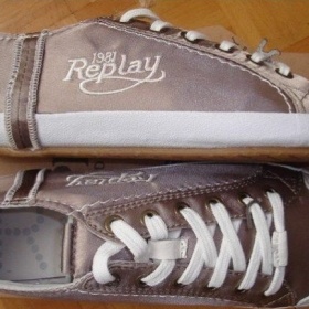 Bronzové tenisky Replay