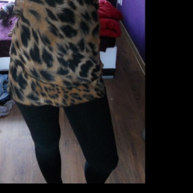 Tygrovaná tunika/šaty Clockhouse