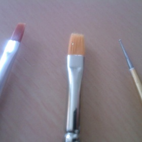 Štetce na gelové nehty + zdobička na francii