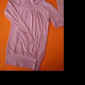 Dlouhá růžová mikina Takko