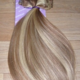 Clip in melír 06/613   lidské vlasy 55cm